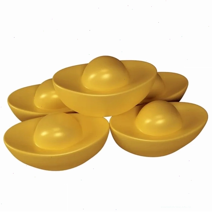 Ảnh 5 thỏi vàng sang trọng lấp lánh 3D File số 066