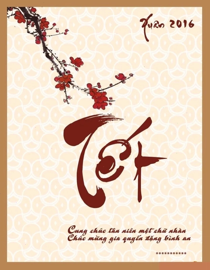 Background tết nguyên đán thư pháp truyền thống