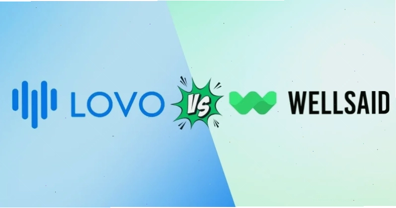Bảng so sánh Lovo AI với Wellsaid cho thấy sự khác biệt về tính năng và giá cả