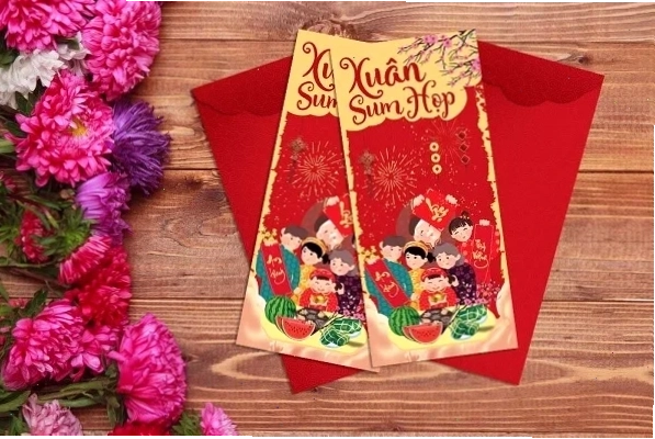 Mẫu bao lì xì tết vector ấn tượng bao lì xì tết vector đẹp
