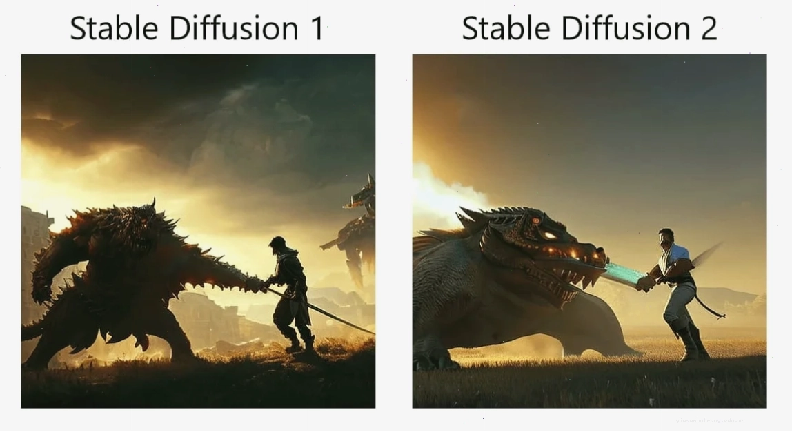 Các mô hình Stable Diffusion khác nhau cho ra màu sắc đa dạng