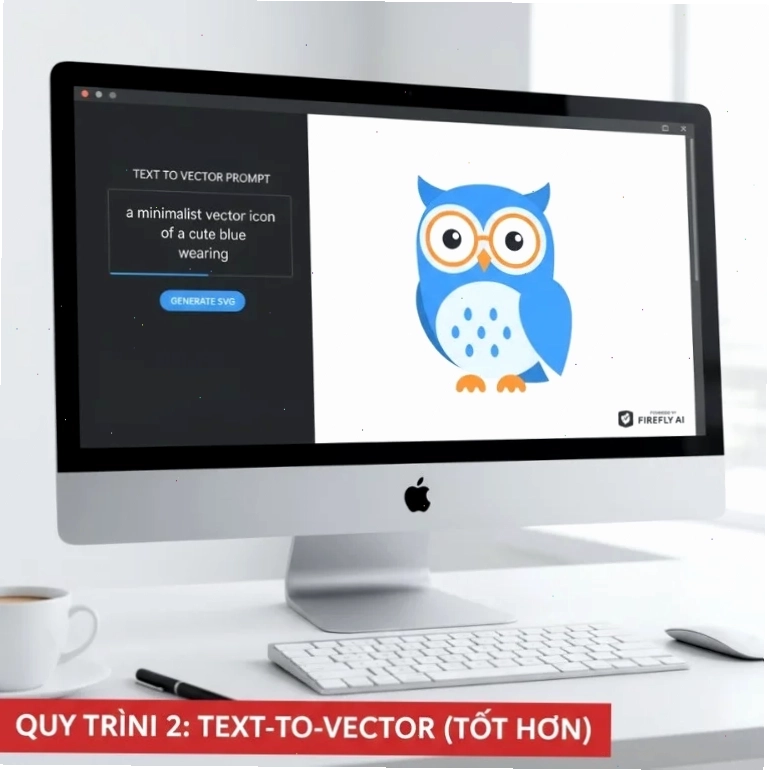 Chuyển đổi Mascot AI sang Vector Chuyển đổi vector bằng công cụ Text-to-Vector