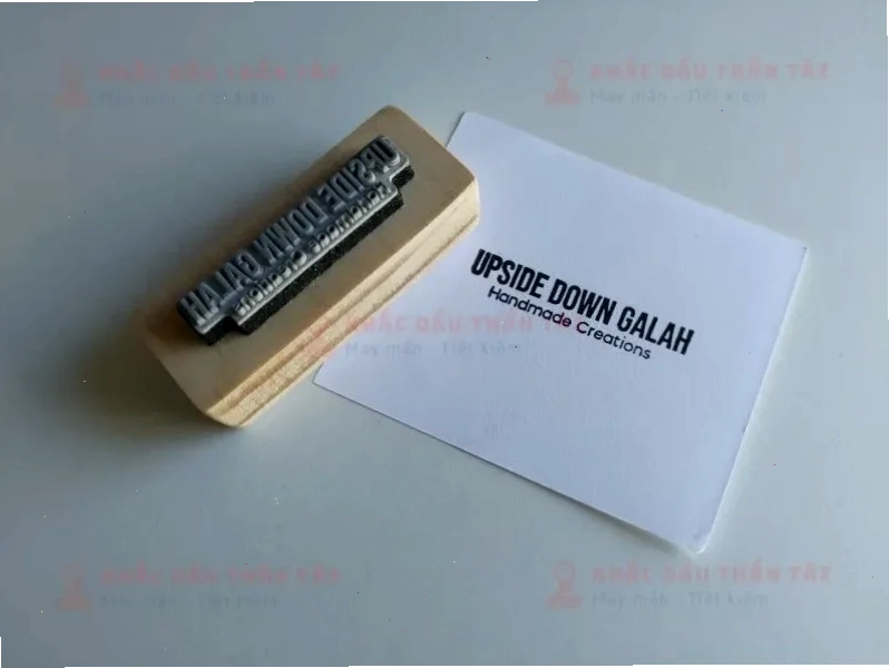Con dấu tên chất liệu gỗ