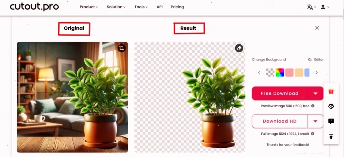 Cutout Pro background remover hướng dẫn xóa nền ảnh