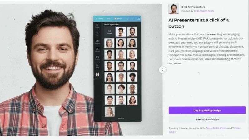 D-ID AI tạo video MC ảo từ hình ảnh tĩnh
