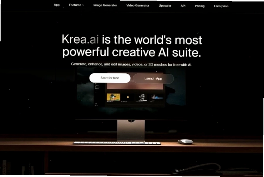 Dùng Krea AI vẽ phác thảo thành ảnh 3D real time