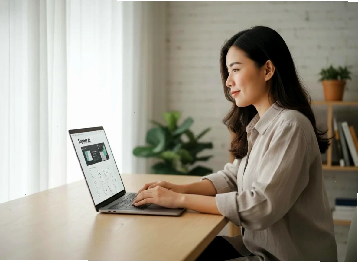 Framer AI giao diện chính