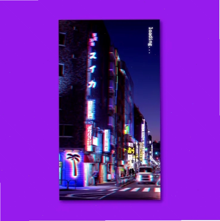 Free Vector cyberpunk aesthetic mobile wallpaper