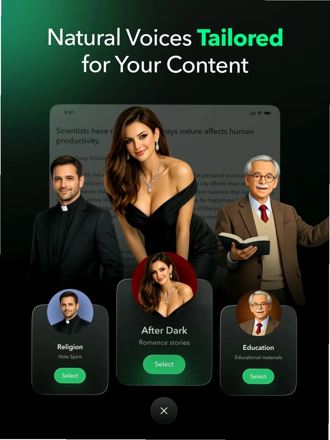 Giao diện chính của Peech Text to Speech
