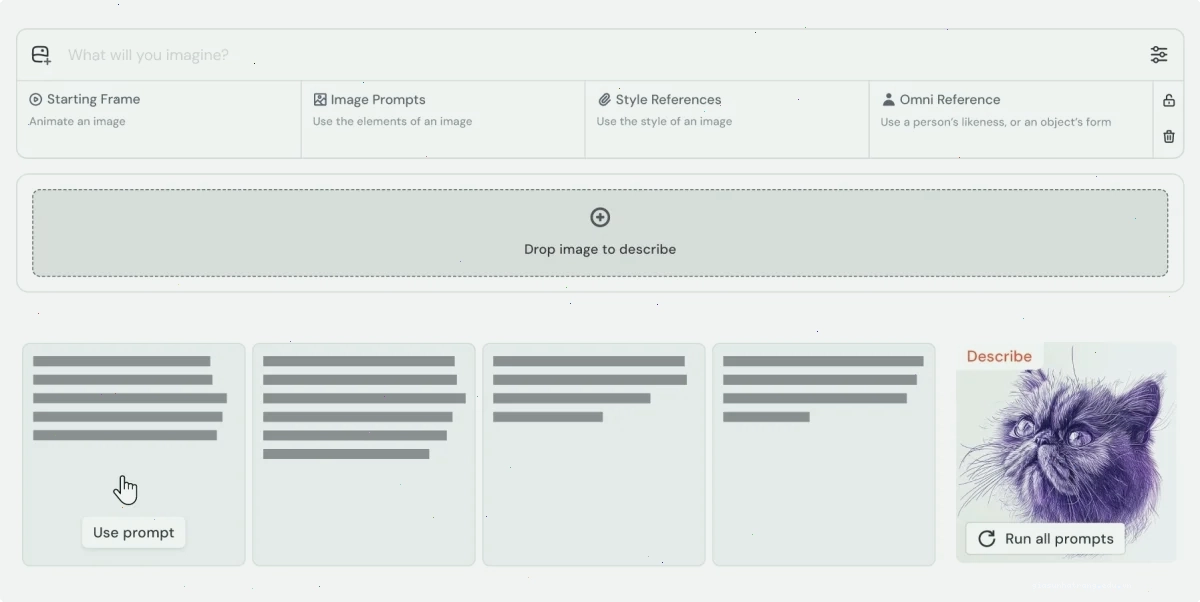 Giao diện lệnh Describe trên Discord