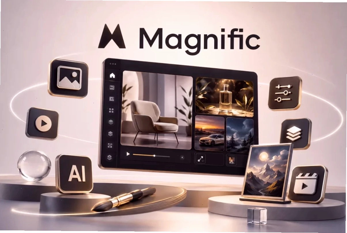 giao diện Magnific AI tạo ảnh
