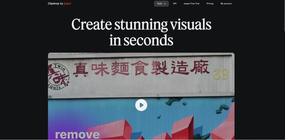 Giao diện người dùng của Clipdrop