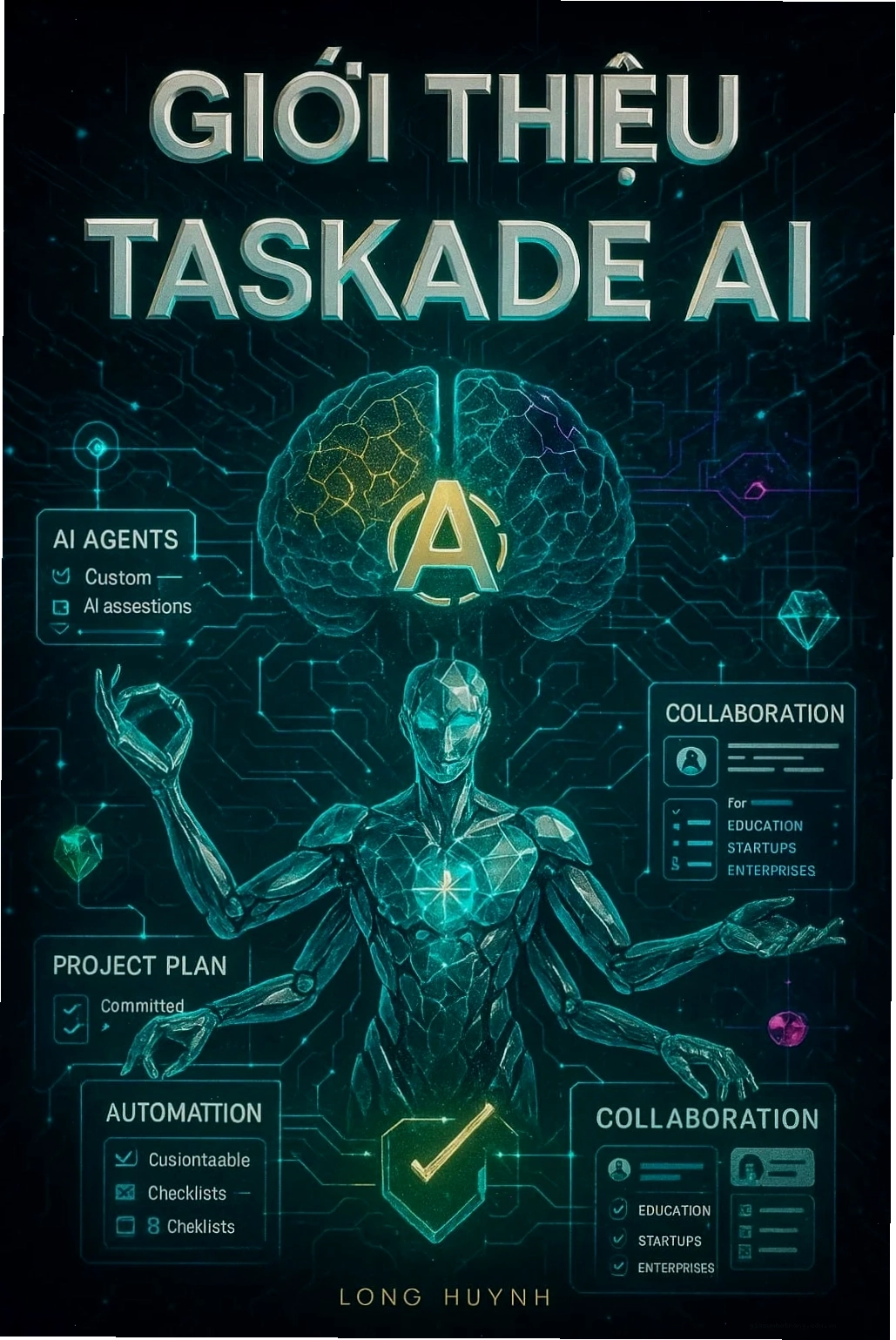 Giao diện Taskade AI với AI Agent tùy biến