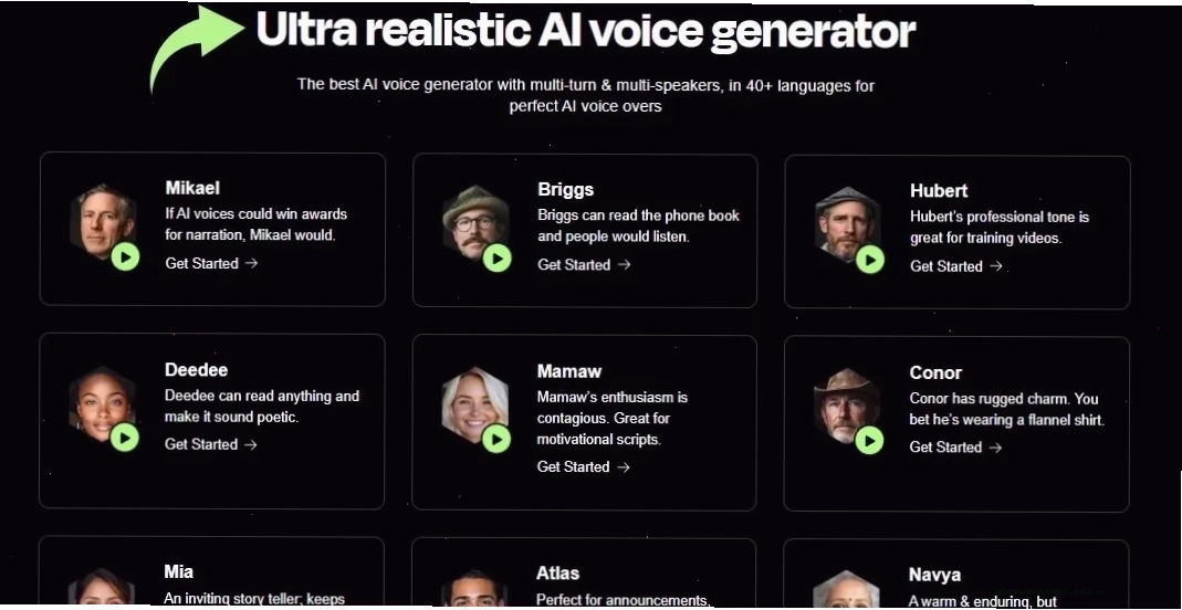 Giới thiệu về tính năng Realistic AI Voices của Play HT