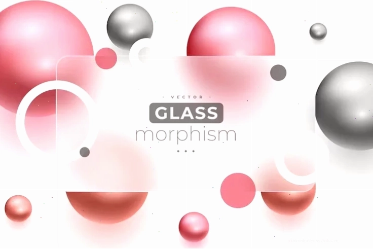 Hình cầu 3D glass morphism Hình cầu 3D với hiệu ứng glass morphism