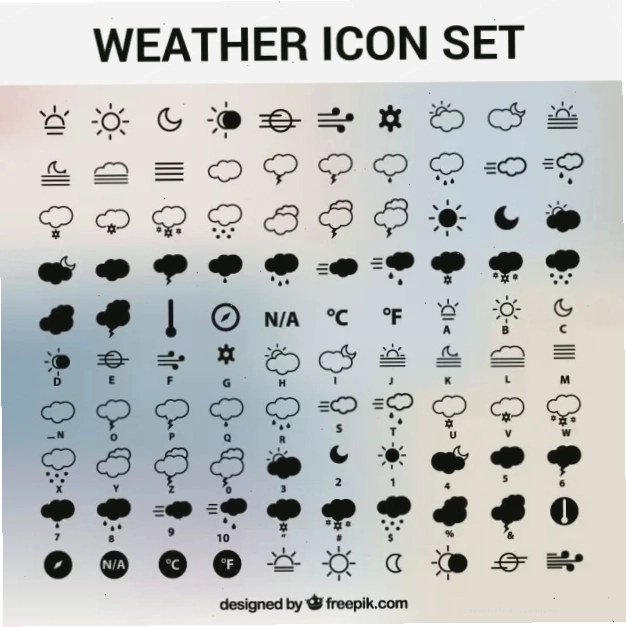 icon mây rải rác ban ngày