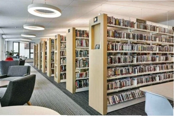 Kệ gỗ thư viện 2 mặt đa năng