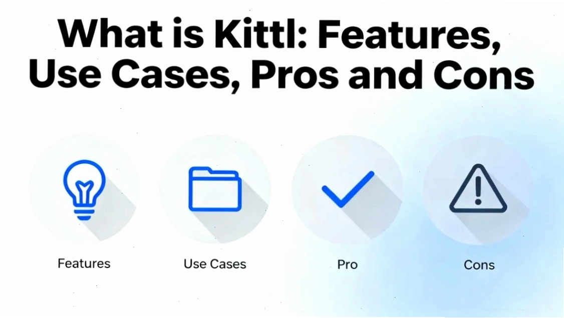 Giao diện Kittl AI minh họa các công cụ AI và vector Kittl AI với các tính năng và ưu nhược điểm