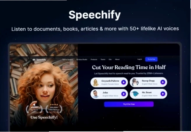 Logo Speechify Logo Speechify công cụ chuyển văn bản thành giọng nói AI