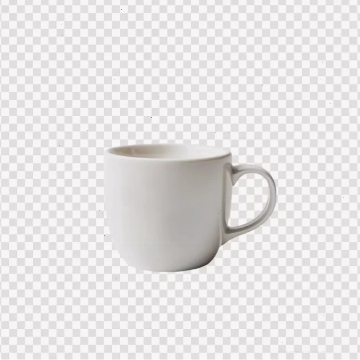 Mockup ly sứ trắng đơn giản trang nhã Miễn phí PSD một cốc trắng đơn giản với thiết kế sạch sẽ và trang nhã