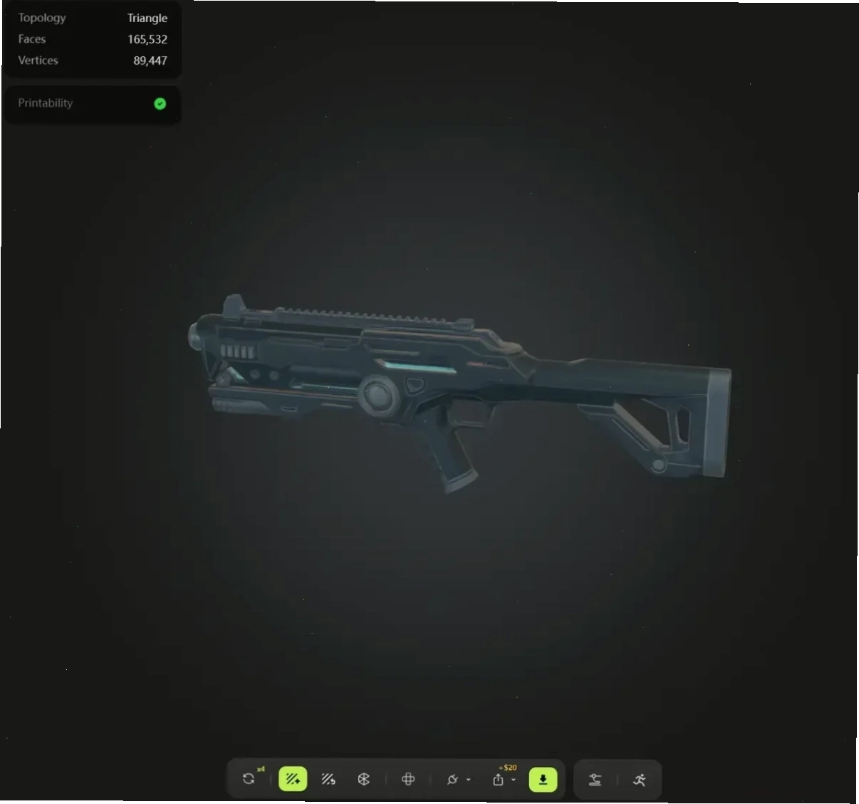 Mô hình 3D Plasma Rifle