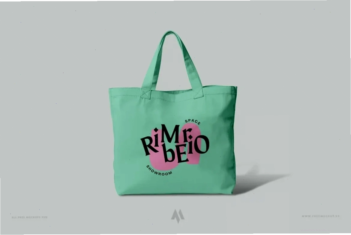Mockup túi vải tote PSD chất lượng cao Mockup túi vải tote PSD chuyên nghiệp