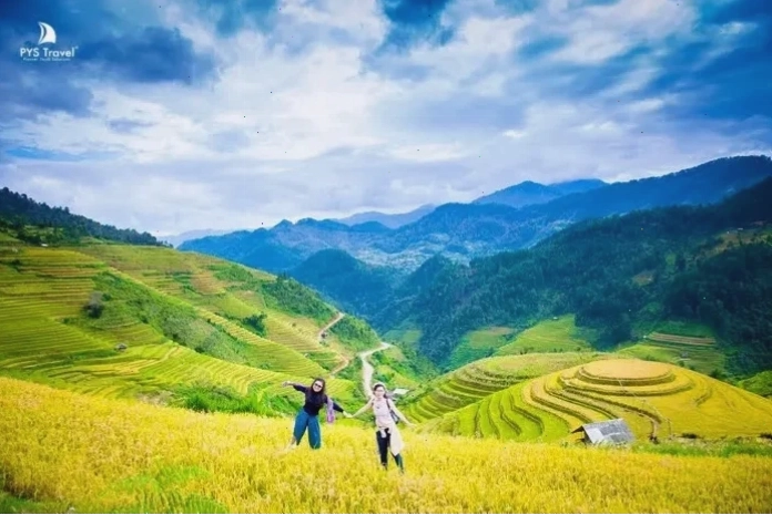 Nghệ sĩ vẽ tranh giữa đồi Mâm Xôi Mù Cang Chải