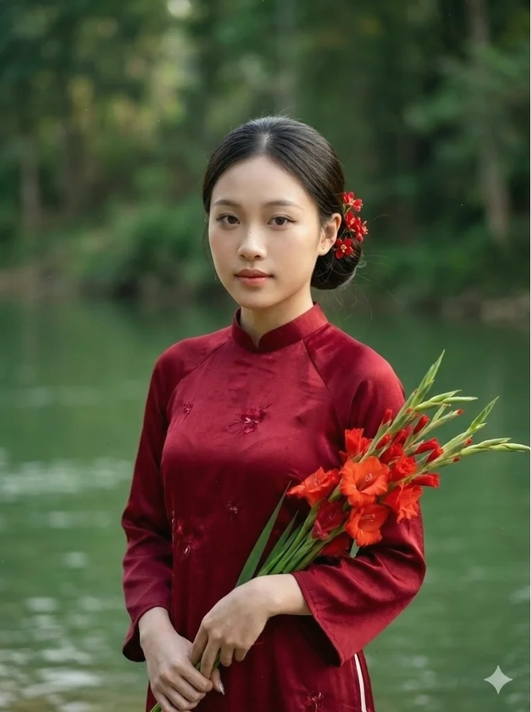 Prompt tạo ảnh áo dài truyền thống ngày Tết mang đậm bản sắc Việt