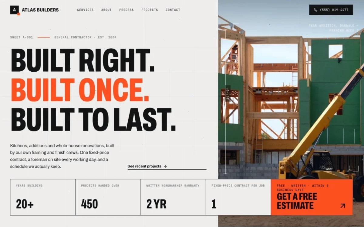 Xem trước Local business template của 10Web