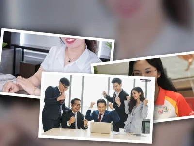 Ảnh nhân viên văn phòng chuyên nghiệp nhìn từ góc độ chuyên gia