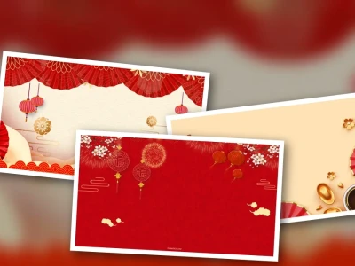 Background Tết Nguyên Đán Đỏ Vàng Sôi Động Nhất 2026