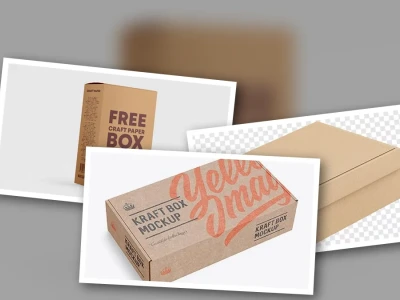 Bí Mật Mockup Hộp Giấy Kraft Carton: Tạo Ấn Tượng Chuyên Nghiệp