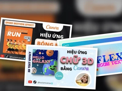 Cách Tạo Hiệu Ứng Chữ 3D Bong Bóng Bằng Canva Magic Morph