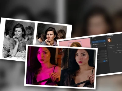 Đồng bộ màu ảnh ghép bằng Photoshop Neural Filters Harmonize