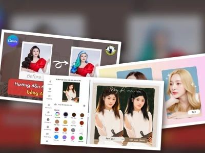 Dùng Canva Magic Edit Đổi Màu Tóc Nhân Vật Siêu Dễ