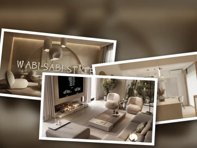 Khám phá ảnh phòng khách phong cách Wabi Sabi vẻ đẹp giản đơn tinh tế