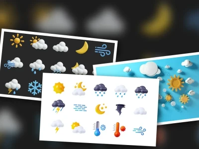 Khám Phá Bộ Icon Thời Tiết 3D Đỉnh Cao Cho Dự Án Của Bạn
