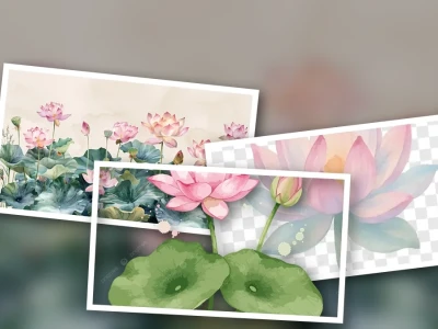 Khám Phá Họa Tiết Hoa Sen Màu Nước Đẹp Mê Hồn