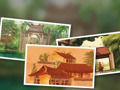 Khám phá prompt vẽ cổng làng cổ Bắc Bộ giá trị