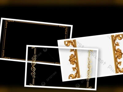 Khung Viền Hoa Văn Cổ Điển PNG: Tuyệt Tác Cho Thiết Kế Độc Đáo