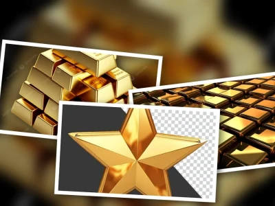 Mê Hoặc Với Thỏi Vàng 3D Lấp Lánh PNG Biểu Tượng Của Thịnh Vượng