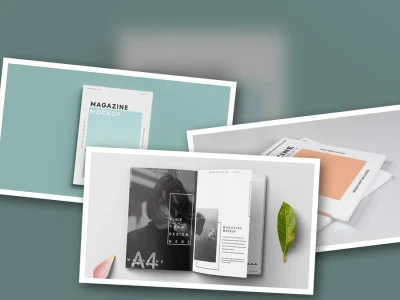 Mockup Bìa Sách Tạp Chí Nâng Tầm Thiết Kế