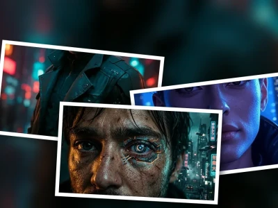 Prompt tạo nhân vật cyberpunk và tương lai neon