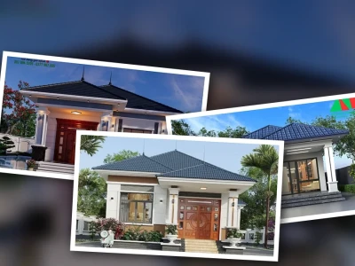 Prompt Thiết Kế Nhà Cấp 4 Mái Nhật Siêu Thực Cho Bạn