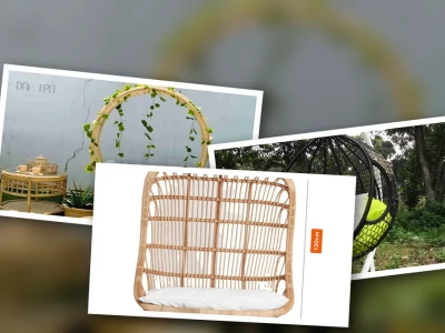 Prompt Thiết Kế Xích Đu Mây Tre Đan Phong Cách Độc Đáo