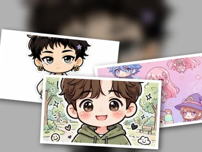 Prompt Vẽ Chibi Dễ Thương Tạo Sticker Độc Quyền
