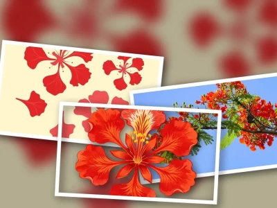 Prompt Vẽ Hoa Phượng Đỏ Mùa Hè Tạo Nên Khoảnh Khắc Thanh Xuân