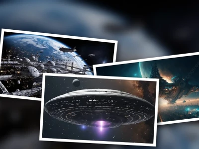 Prompt Vẽ Tàu Vũ Trụ Sci Fi Đỉnh Cao Khám Phá Vũ Trụ