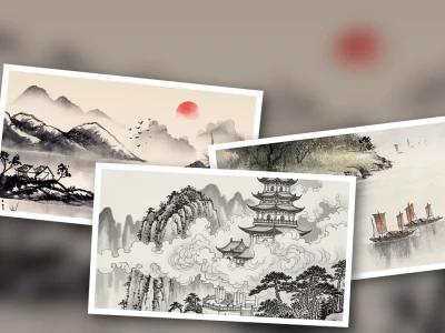 Prompt Vẽ Tranh Thủy Mặc Trung Quốc AI Chuyển Đổi Nghệ Thuật Truyền Thống