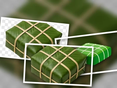 Tải Miễn Phí Bánh Chưng Xanh Vuông PNG Vector Độc Đáo